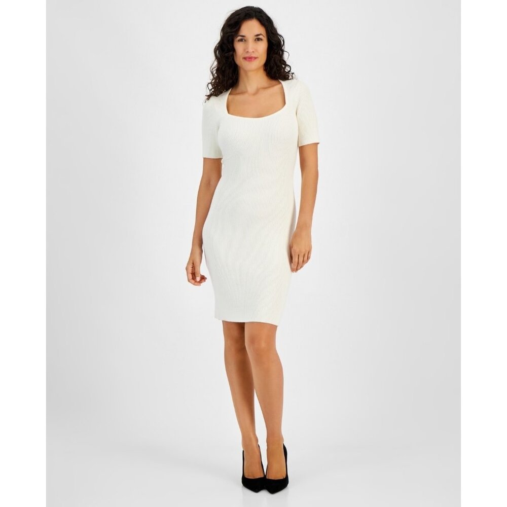 Boss Orange Women's Fesco Dress Ivory Size M Msrp $178 Nwd